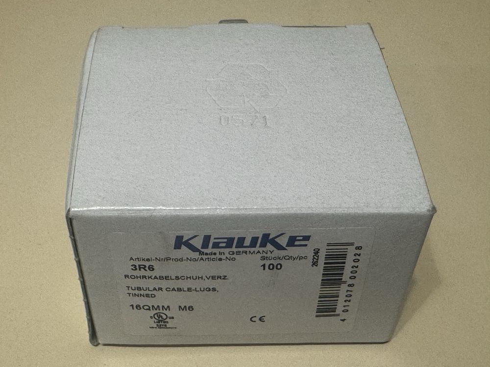 Наконечники Klauke 16мм 35мм м6/м8 Німеччина