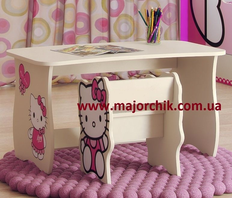 Детская кровать для девочки с матрасом с ящ Хелло Китти Hello Kitty