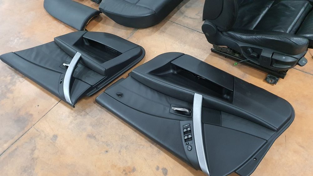 Interior Bmw E61 bancos forras kit pack M Touring pele preta my bmw