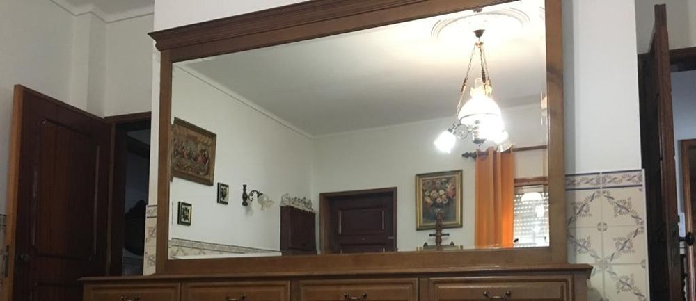 Espelho vintage castanho