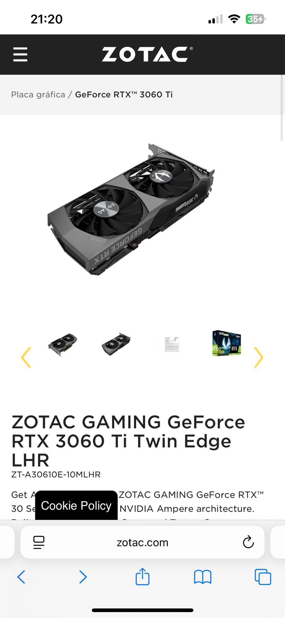 Rtx 3060 ti (zotac)