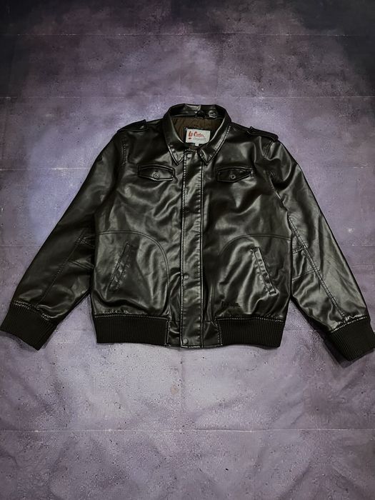 Шкіряна куртка lee cooper