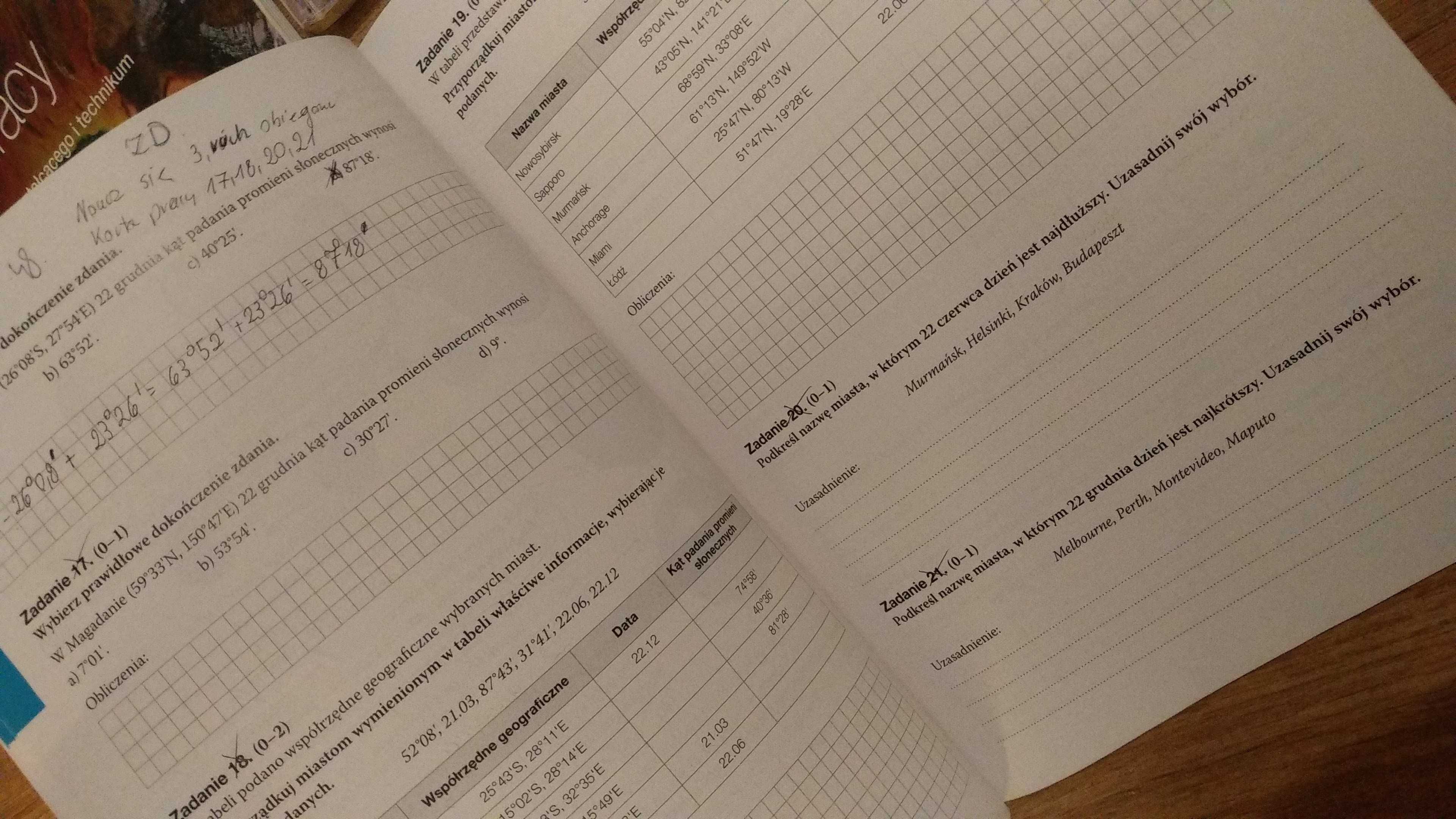 Maturalne karty pracy 1, 2 Oblicza geografii