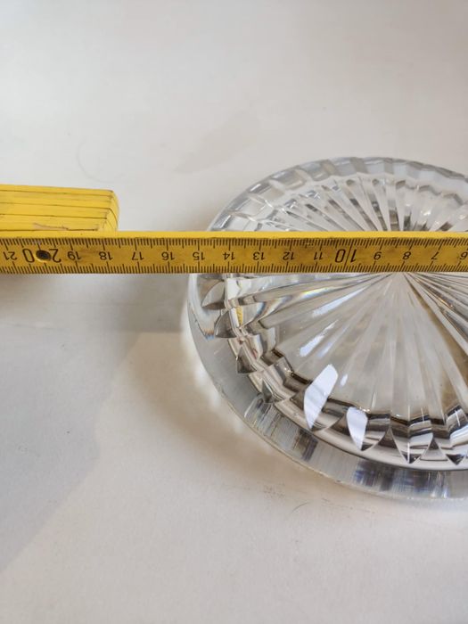 Srebrna puderniczka kryształ Anglia srebro