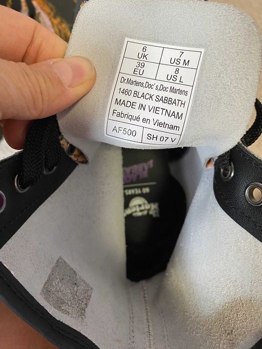 Dr. Martens Black Sabbath кожаные ботинки 39 р 25 см оригинал