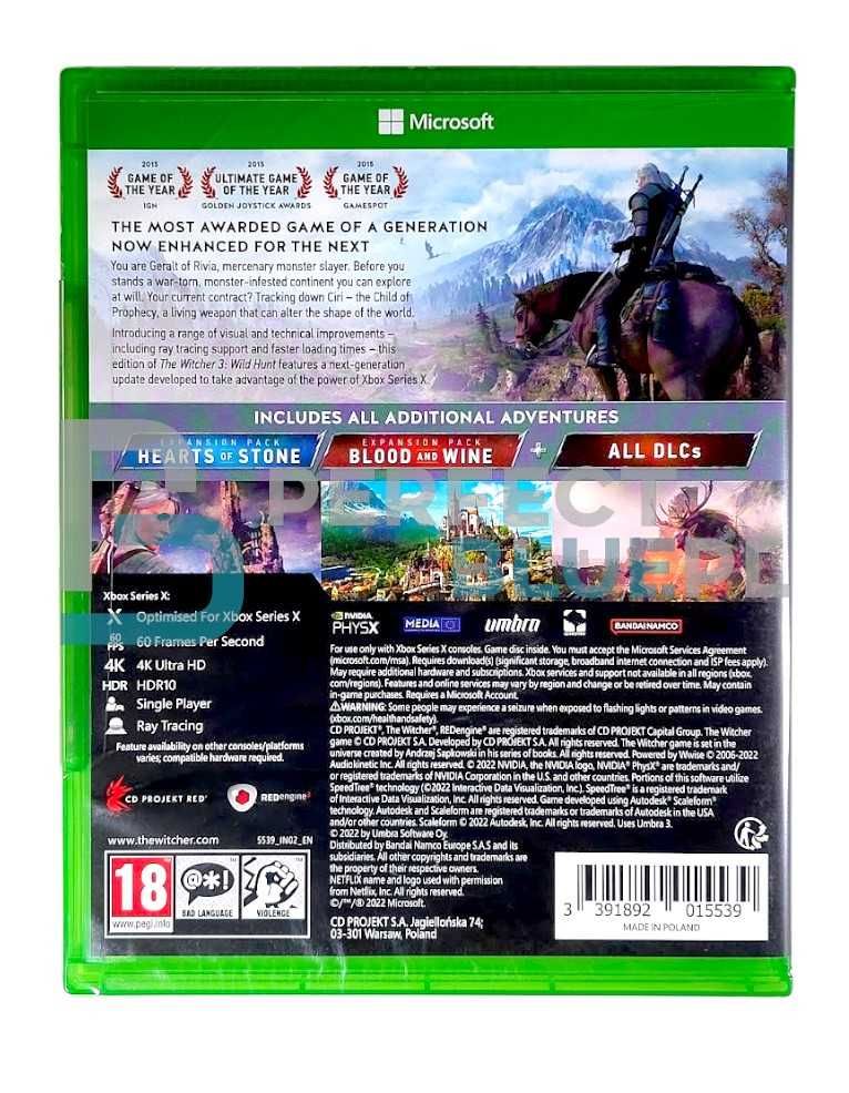 Wiedźmin 3: Dziki Gon Edycja Kompletna / Gra Xbox Series X / Warszawa