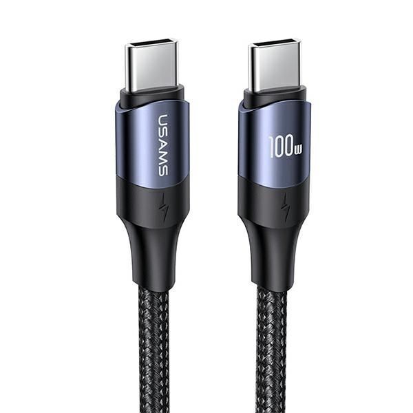 USAMS Kabel USB-C do USB-C 1,2m 100W PD Fast Charge Black