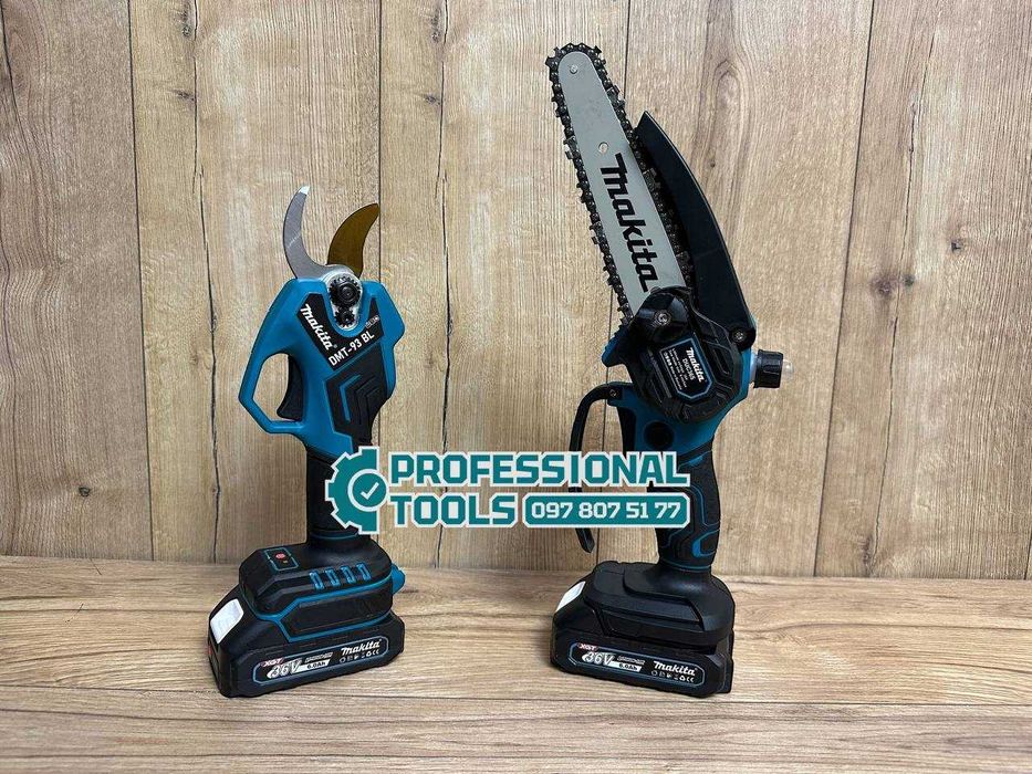 Акумуляторний садовий комплект Makita Секатор DMT93BL + Пилка DUC365BL
