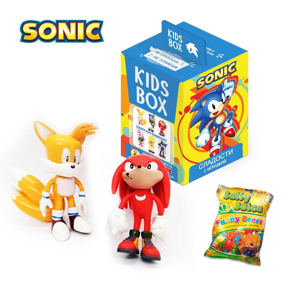 Світбокс Сонік фігурка у коробочці з мармеладом Sonic KIDSBOX