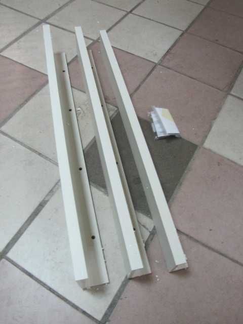Półki ścienne regał a skiązki wiszące 3 szt komplet 90cm RLAVBL