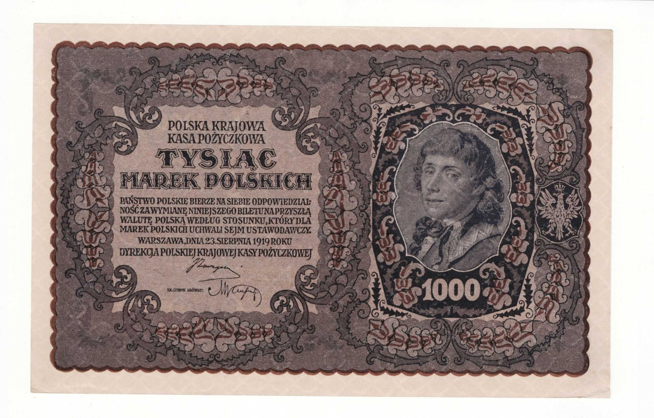 1000 Marek Polskich 1919 r. Serja F