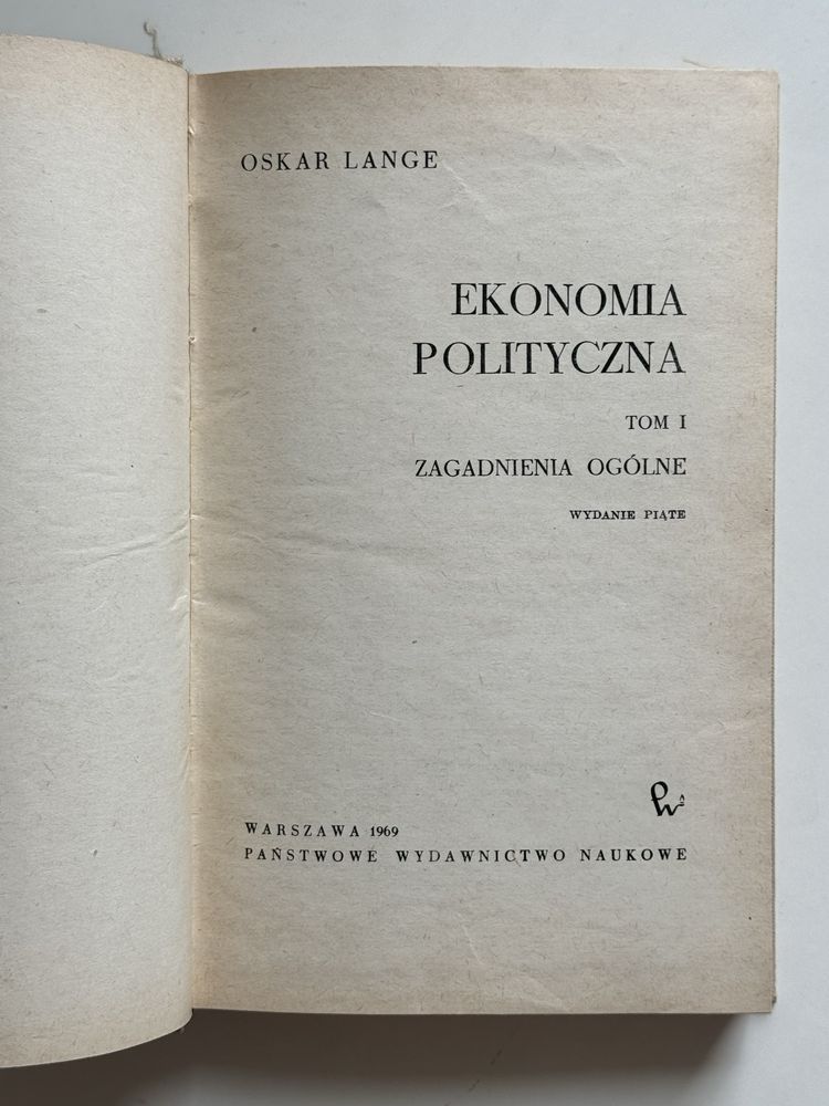 Ekonomia polityczna - Oskar Lange