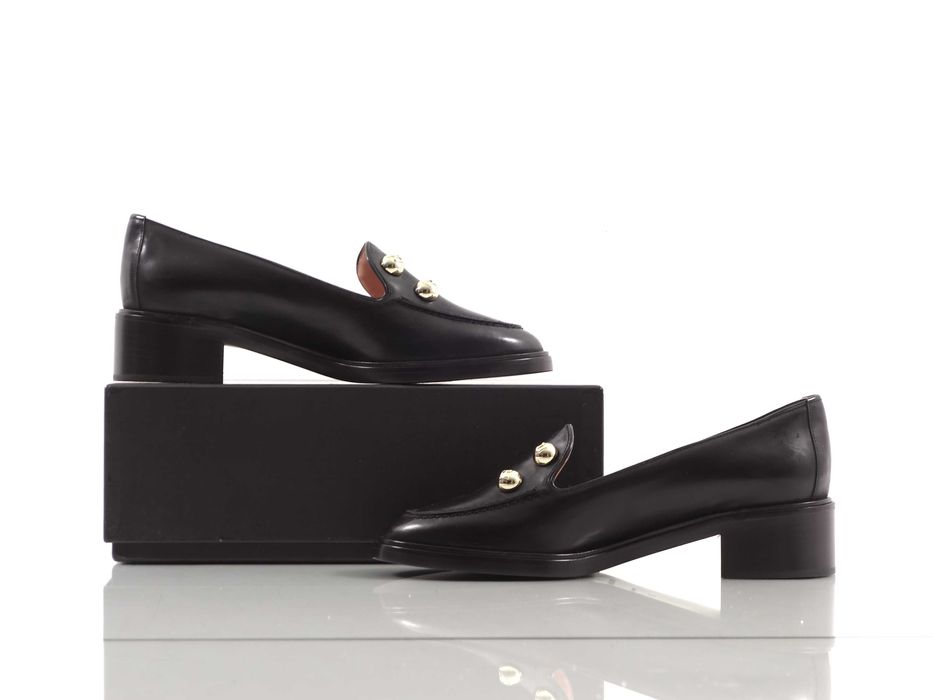 Rochas Rocha Paris Nowe Mokasyny Na Obcasie Buty Damskie Skórzane  38