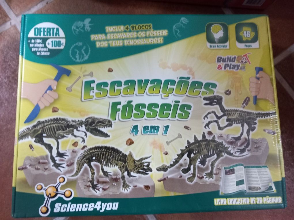 Jogo Escavações Fossil 4 em 1 science4you