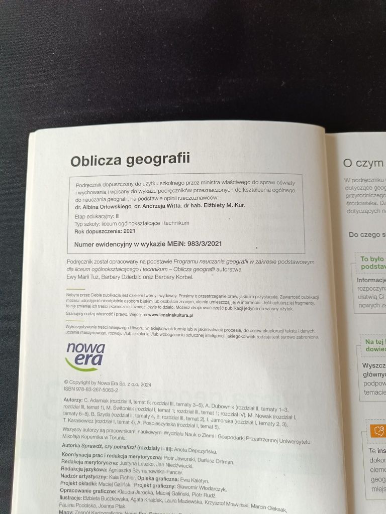 Podręcznik Oblicza Geografii do liceum i technikum klasa 3