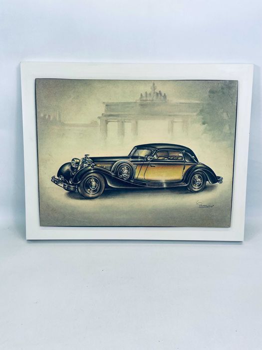 Plakat na ramce drewnianej samochodu HORCH