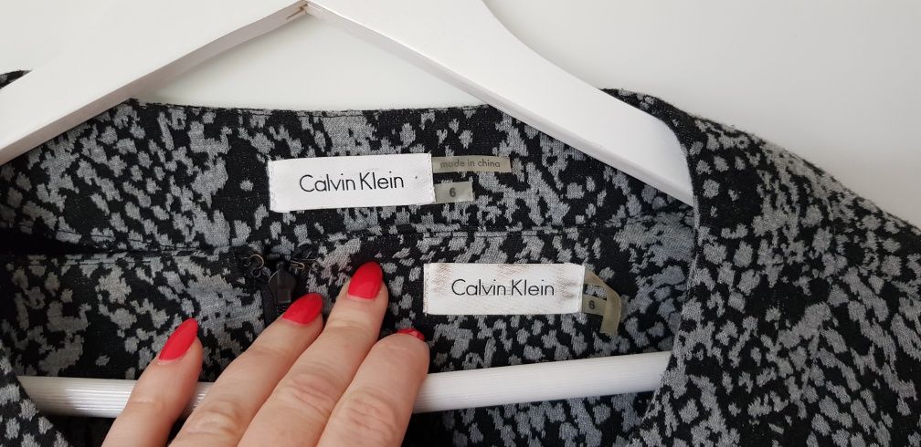 Calvin Klein sukienka marynarka komplet r. 36