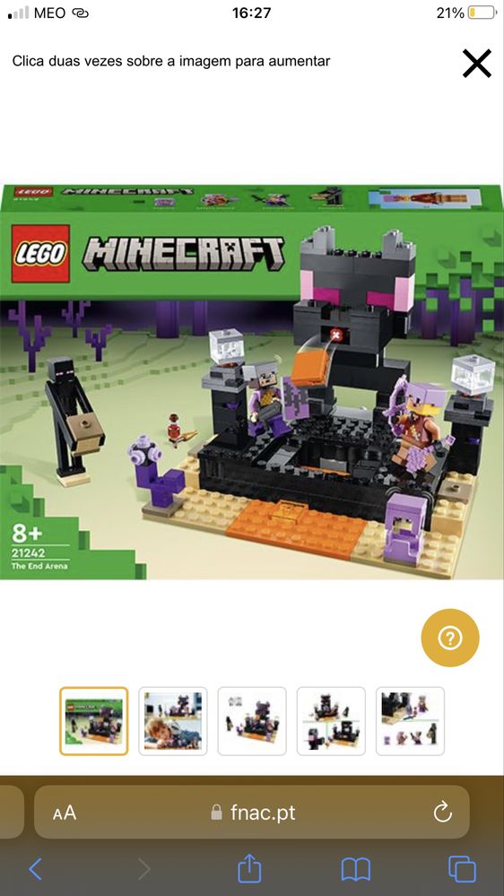 Lego Minecraft a arena final 21242