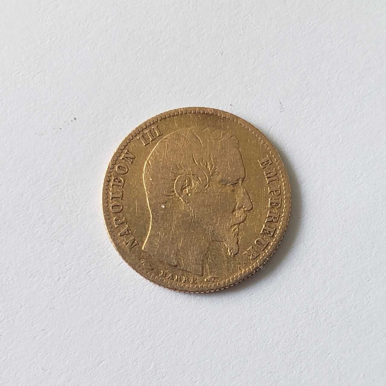 5 франков 1854 года - золотая монета