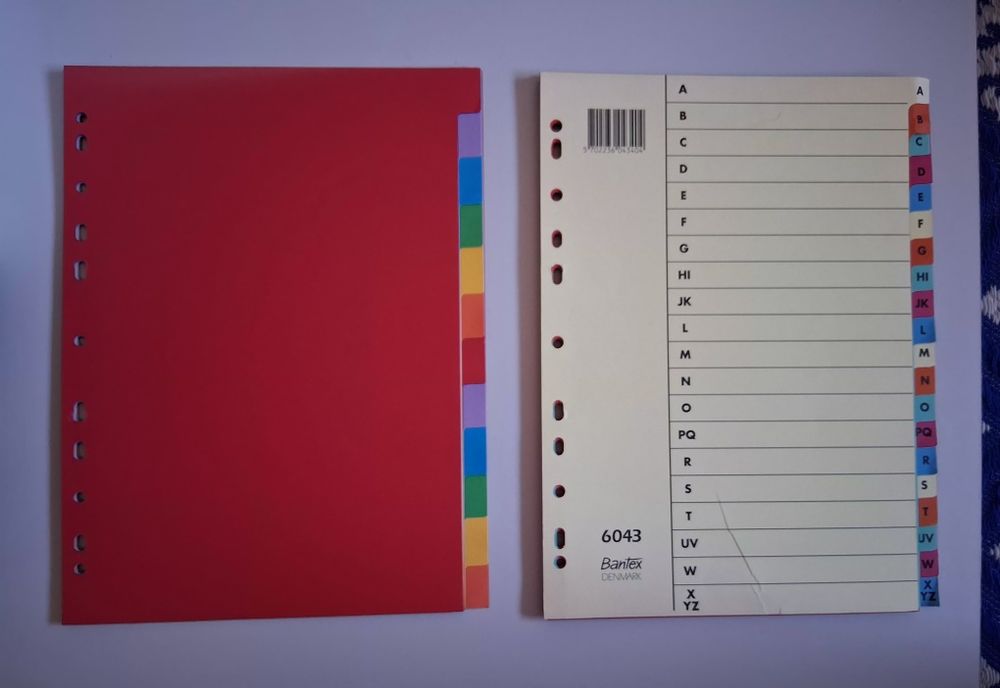 Separador com Divisórias A4 Cartolina - NOVO
Esselte