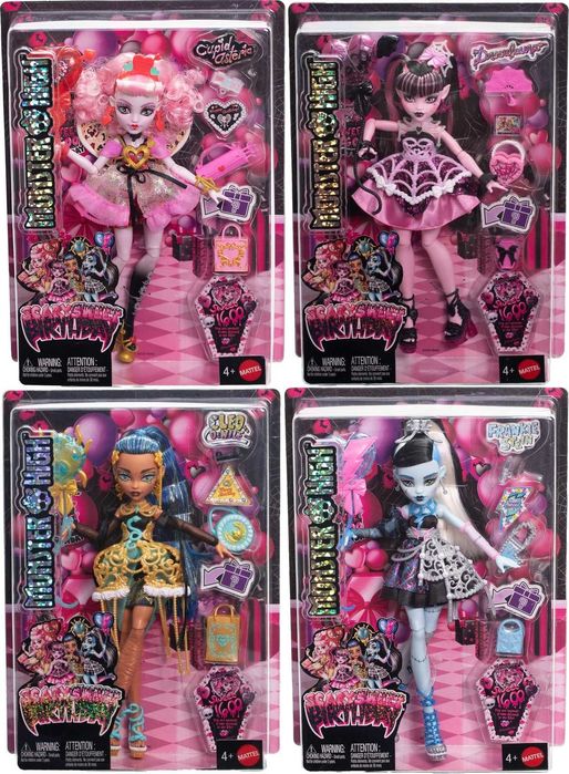Монстер Хай Клео де Ніл Дракулаура Купідона Френкі Штейн Monster High