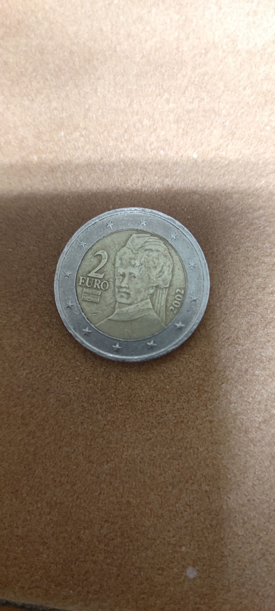 Moeda rara de 2 euros de 2002