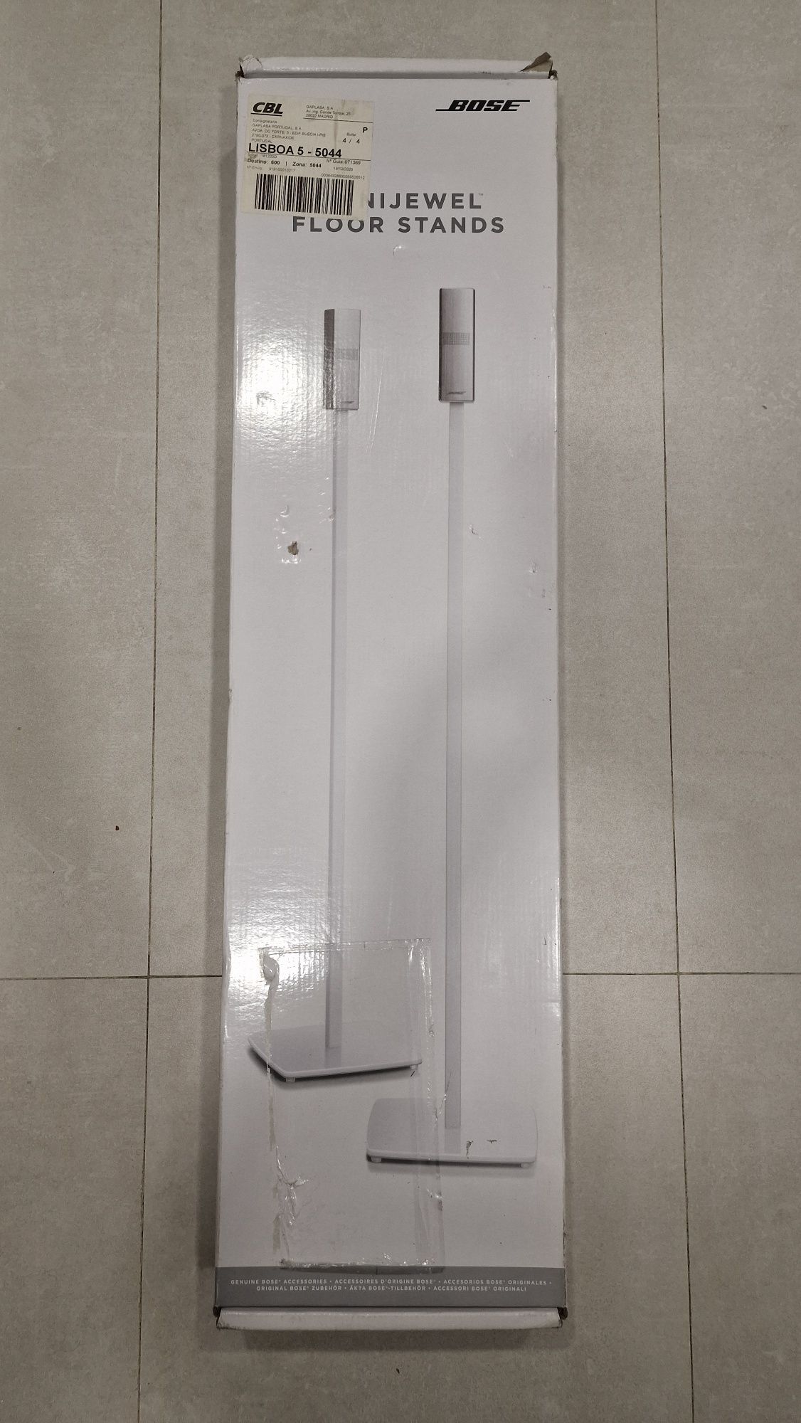 Suporte Bose OmniJewel Floor Stands- branco White (Pair)