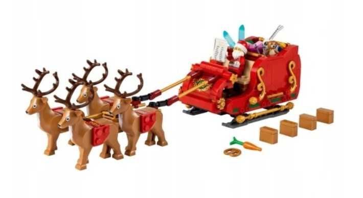 HIT! Klocki LEGO Marchandise 40499 Sanie Świętego Mikołaja prezent