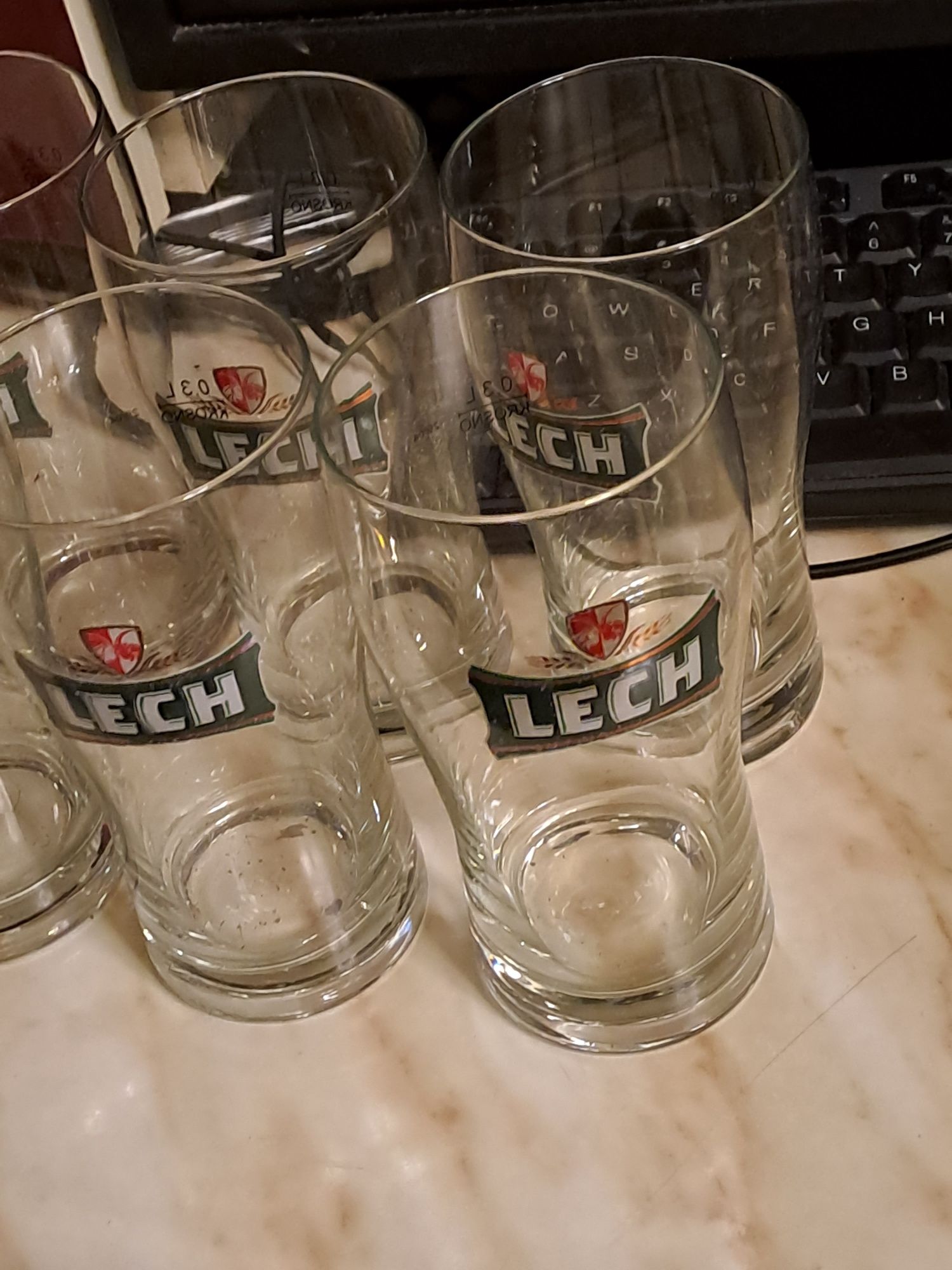 Zestaw 6 szklanek Lech 0.3 L