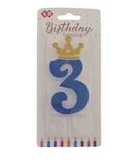 Urodzinowa świeczka cyfra 3