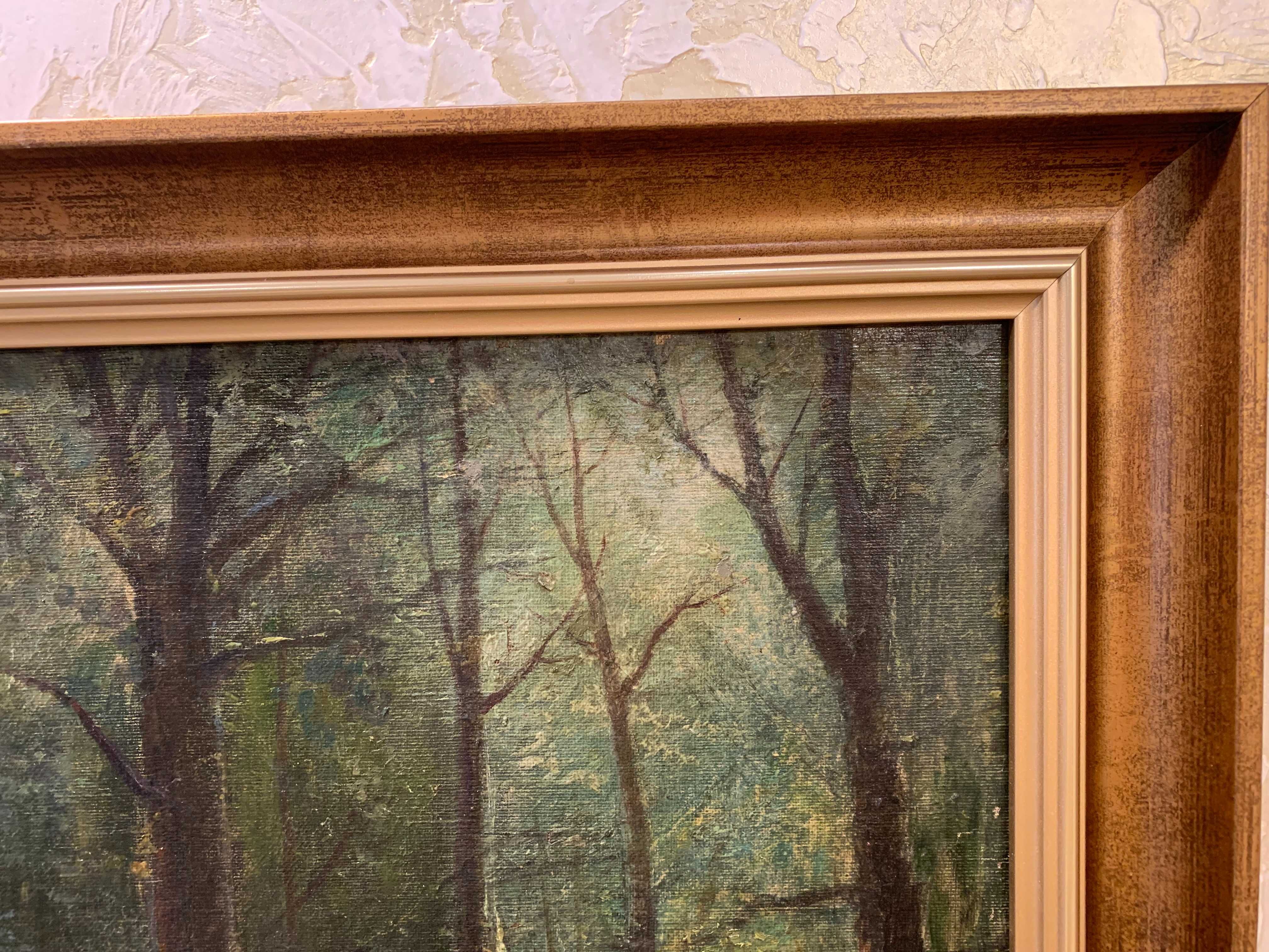 Картина"Дорога в лісі"19 ст.з підп.худ.Олія на полотні.Розм.59*83см