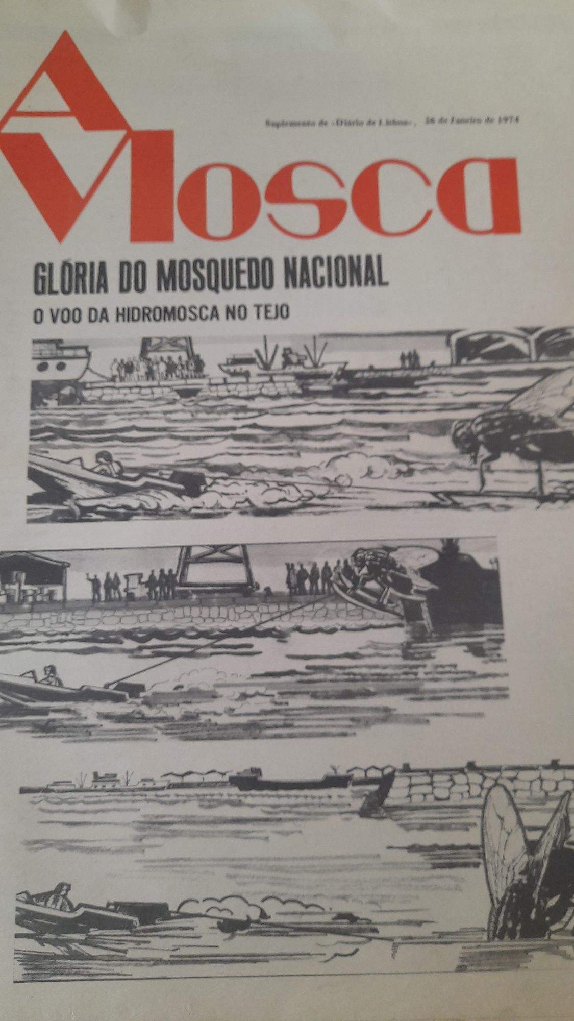 Jornais Antigos A Mosca ( Suplemento D.L.)