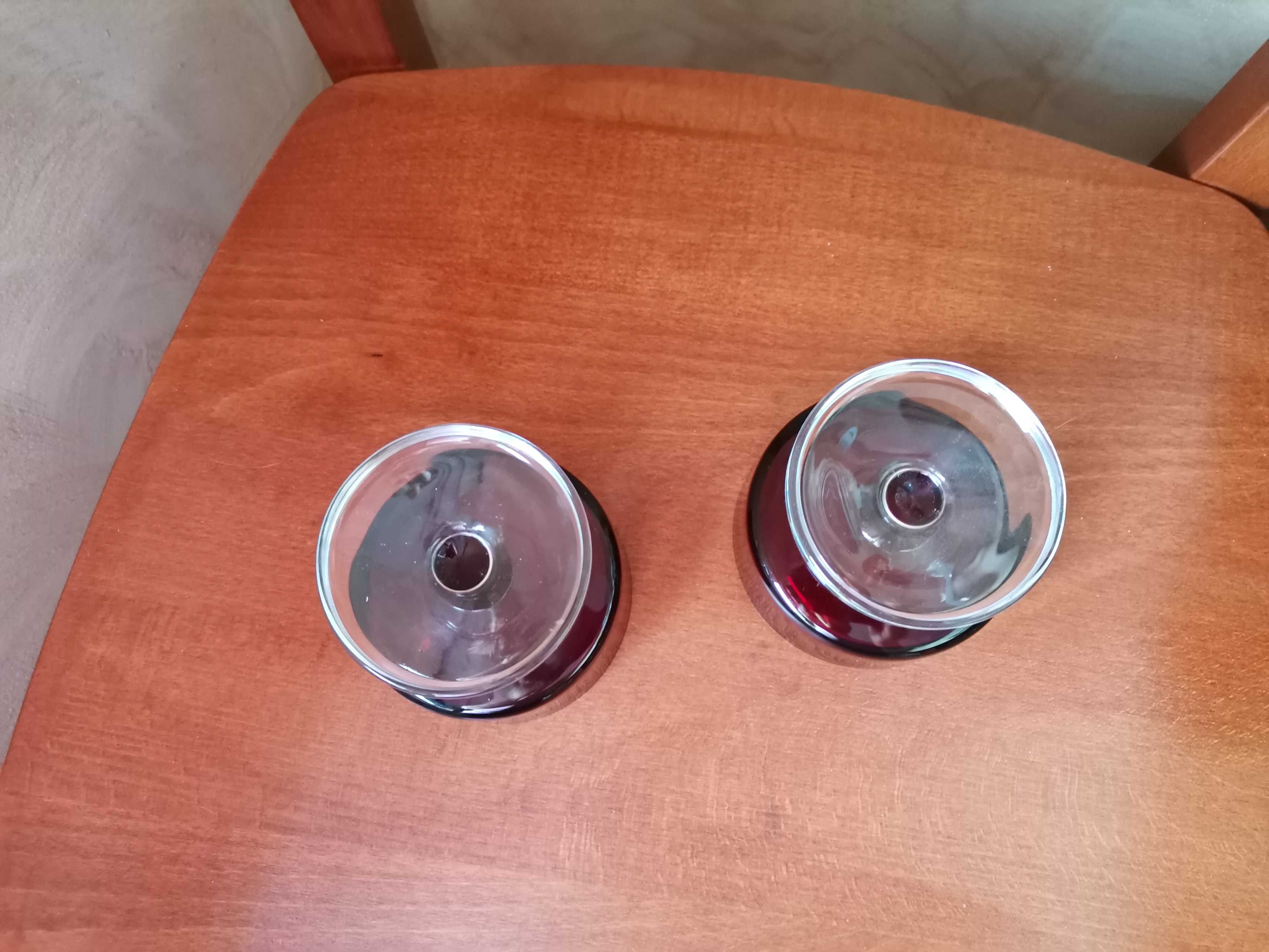 Kielichy rubinowe do szampana lub deserów