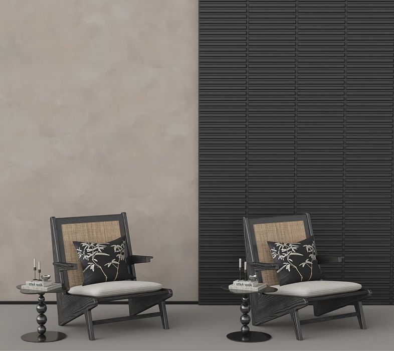 Zestaw 60 nowych teksturowych czarnych paneli PVC 30X30 NOWE