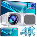 Projektor Full HD 9800 lumenów – natywny 1080P z 5G WiFi i Bluetooth