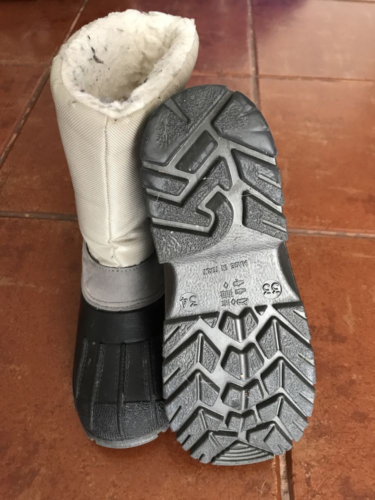 Botas para a neve 33/34