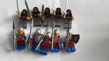 LEGO żołnierze Króla Lwa/zbóje, minifig wojsko, 10 nowych minifigurek