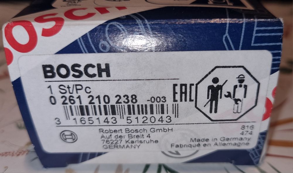 Датчик коленчатого вала BOSCH 0 261 210 238  Fiat Doblo 1.4 куз. 263