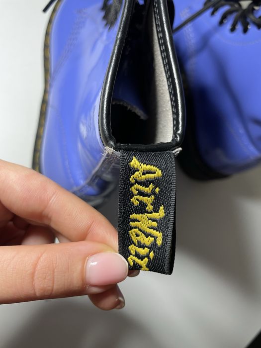 Glany Dr. Martens 1460W Patent Lamper Purple