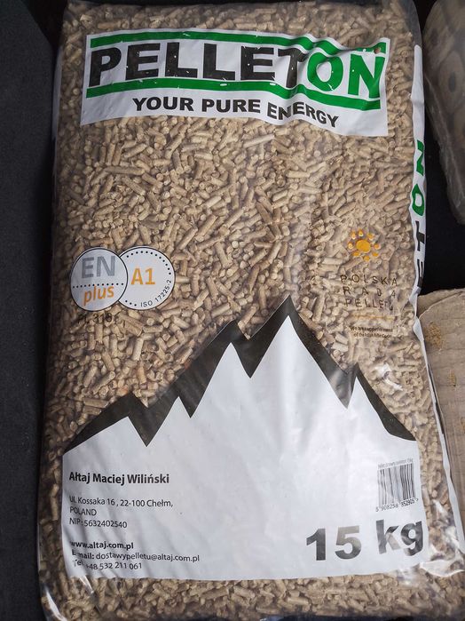 Pellet drzewny 6mm A1 z certyfikatem.