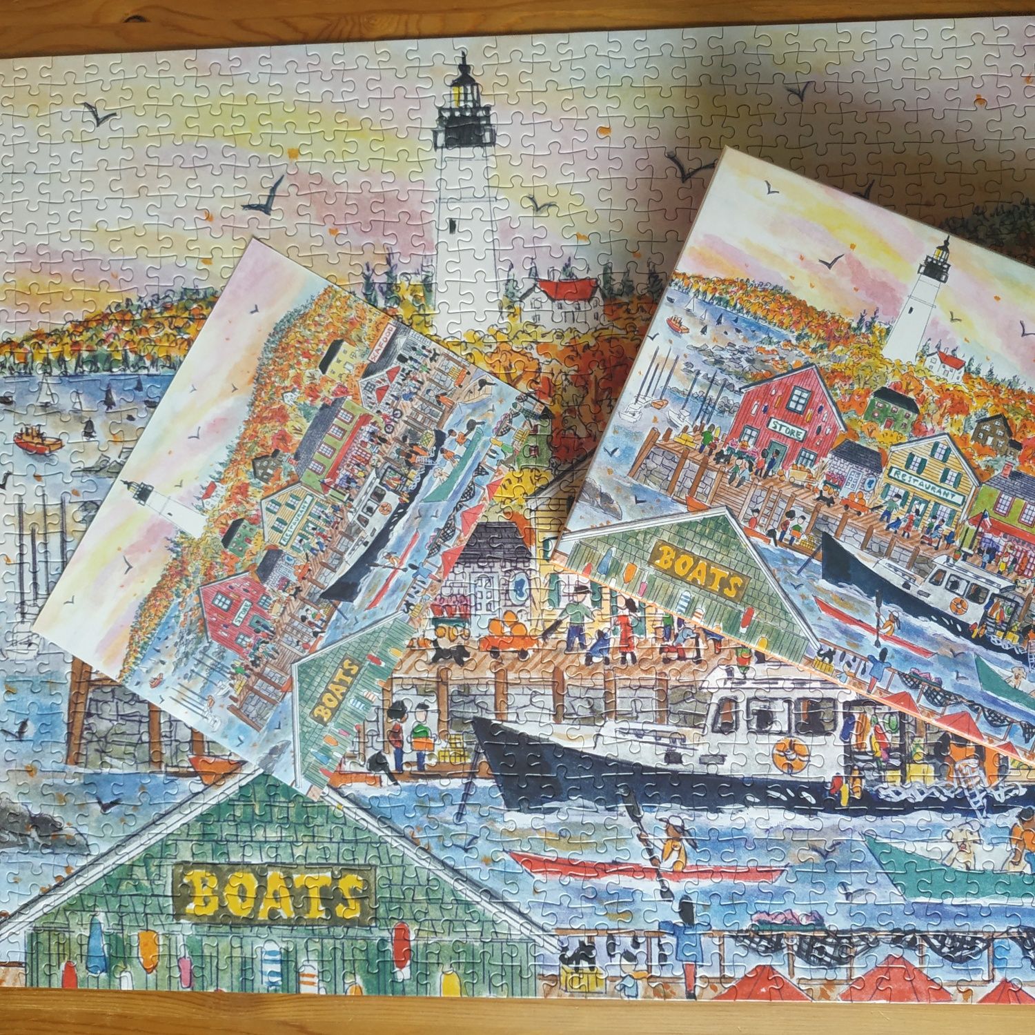 Puzzle Galison Autumn by the Sea by Michael Storrings