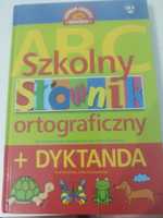 Książka szkolne słownik ortograficzny plus dyktanda