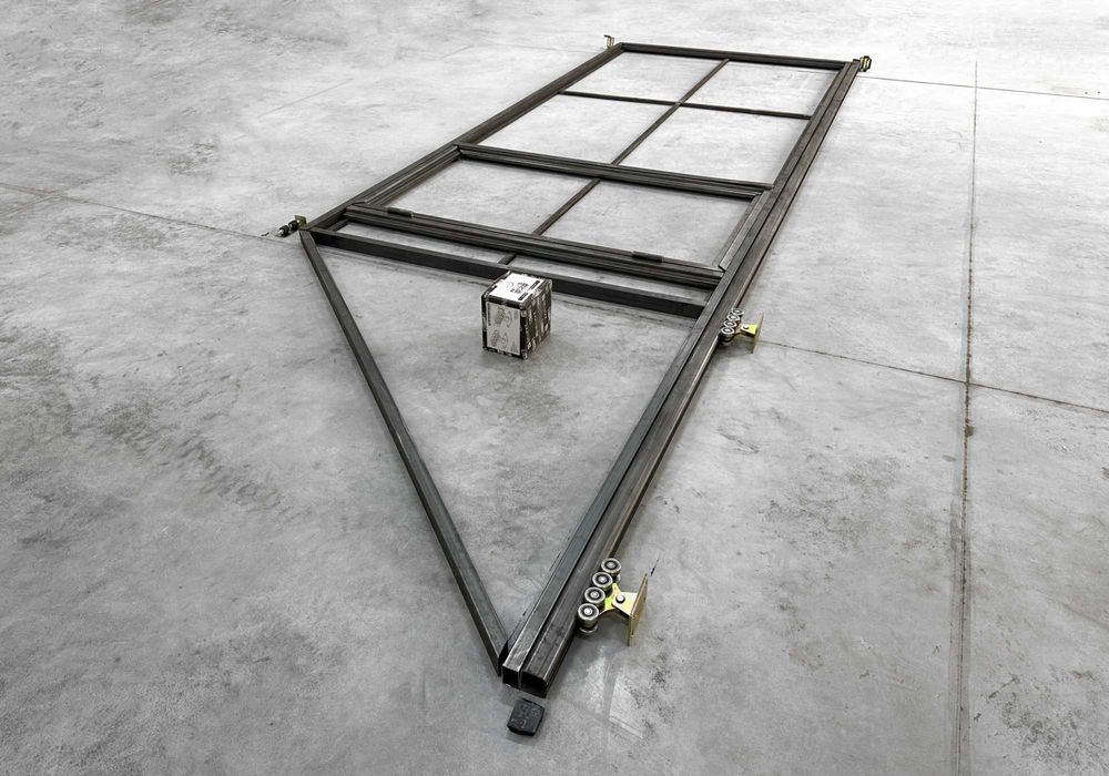 Комплект воріт звари сам з хвірткою, Відкатні ворота, Здвижні ворота