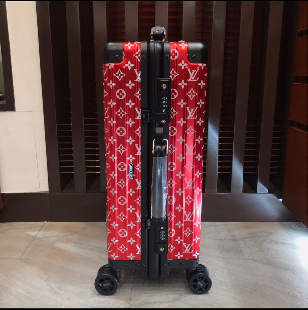 Mala de Viagem LV vs Supreme Vermelho Nova