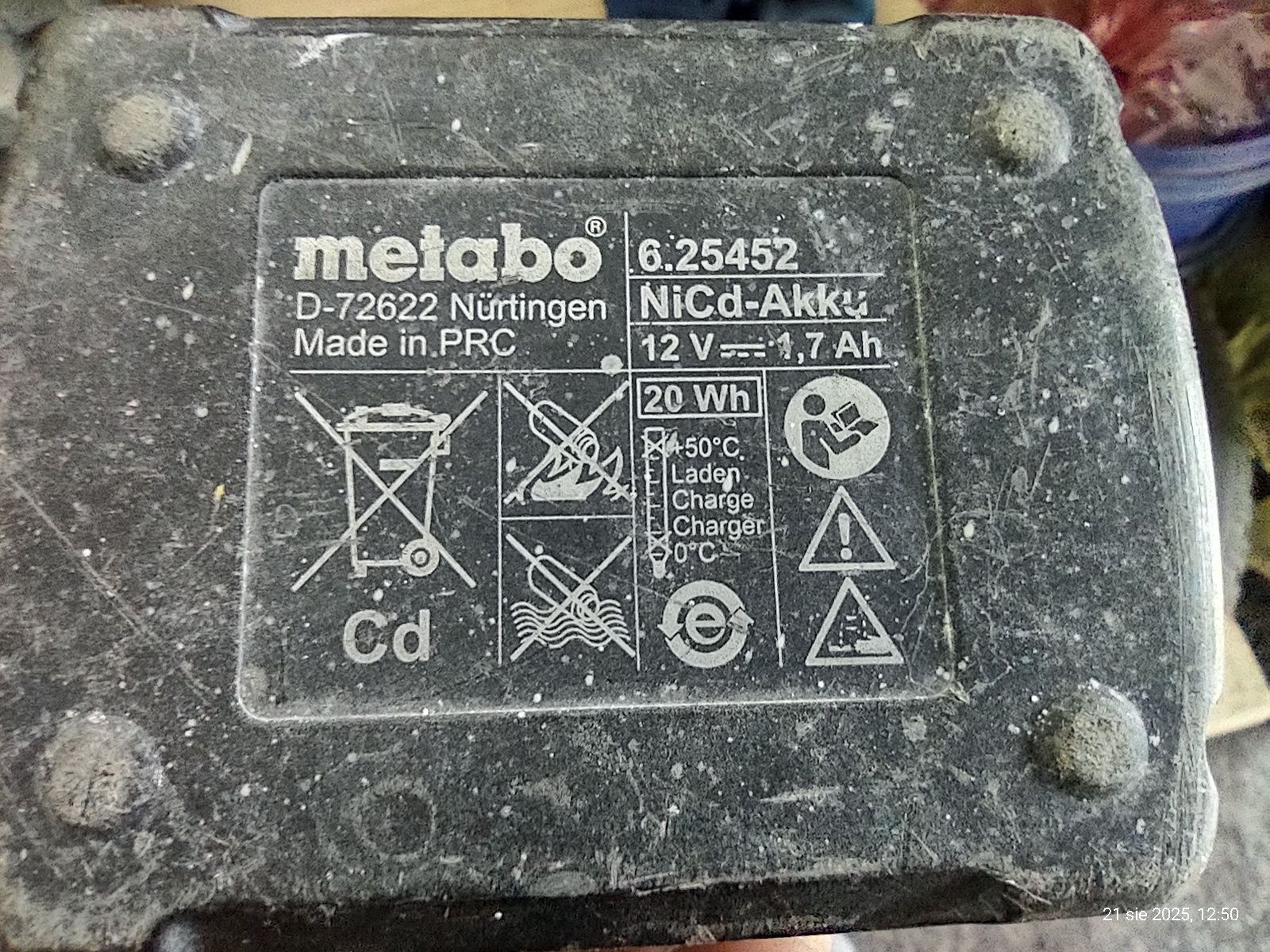Wkrętarka Metabo.