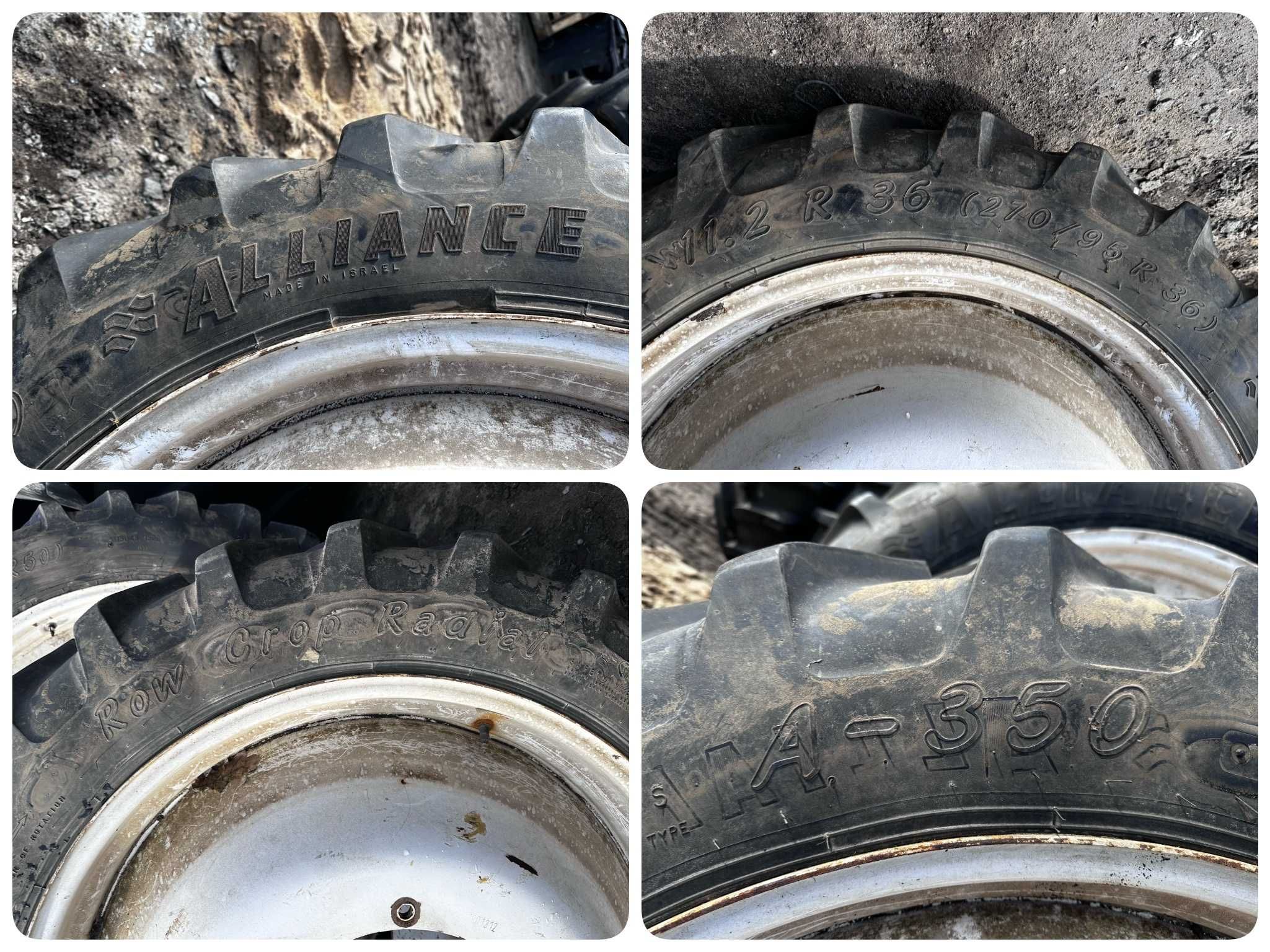 4X Koła Rolnicze 320/90R50 12.4R50 + 270/95R36 11.2R36 ALLIANCE A-350