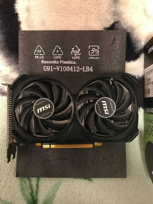 MSI PCI-Ex GeForce RTX 4060 Ventus 2X Black 8GB Гарантия Активна 1 Год