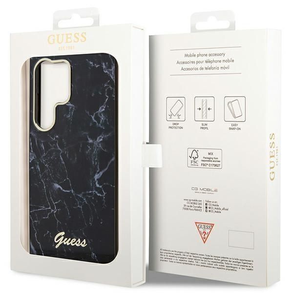 Etui Guess Guhcs23Lpcumak S23 Ultra S918 - Czarne Marble