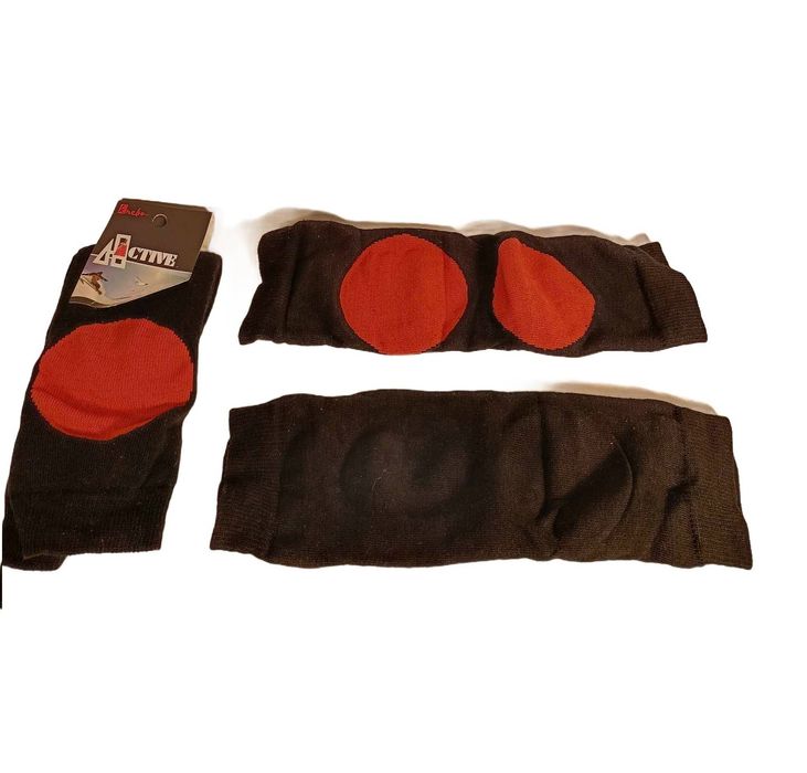 Zestaw Męskich Ochraniaczy Sportowych Wytrzymałe Czarne 2 Pary