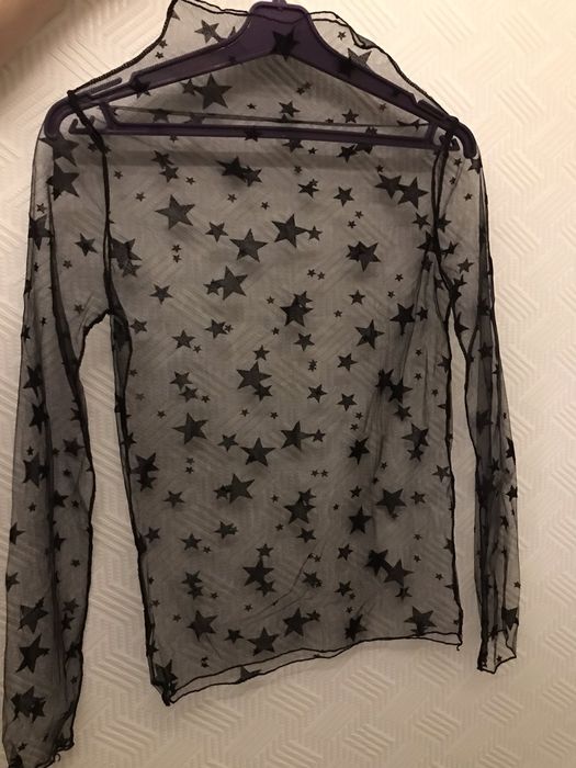 Прозрачная шелковая женская кофта